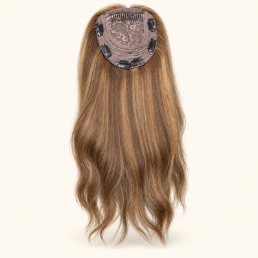 Auburn Chestnut 18 Inch Wavy Topper | Sample Piece
