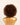 Moxi Loxi Sample Piece warm brown highlighted curly human hair wig, back view showing the curl pattern.
