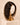Moxi Loxi Lumi natural-texture lace-front topper in dark natural brown on an ivory mannequin with a gold stand