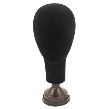 Moxi Loxi Voyage portable wig styling stand with a suction cup base for securely styling, drying, and displaying human hair wigs and toppers.