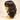 Soft curly dark brunette synthetic sample wig shown from a three-quarter side view.