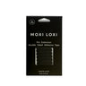 Moxi Loxi Pro Extension double-sided adhesive tape, five sheets of twelve pre-cut clear tabs for securing tape-in hair extensions for three to five weeks.