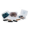 No Sew Hairpiece Clips by Moxi Loxi, a box of ten premium clips for securing toppers and hairpieces without sewing.