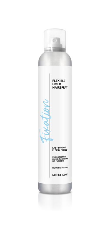 Fixation Flexible Hold Hairspray | Lightweight, Brushable Control | Moxi Loxi