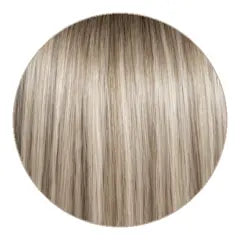Rooted Champagne ELENA Silk Veil human hair color swatch